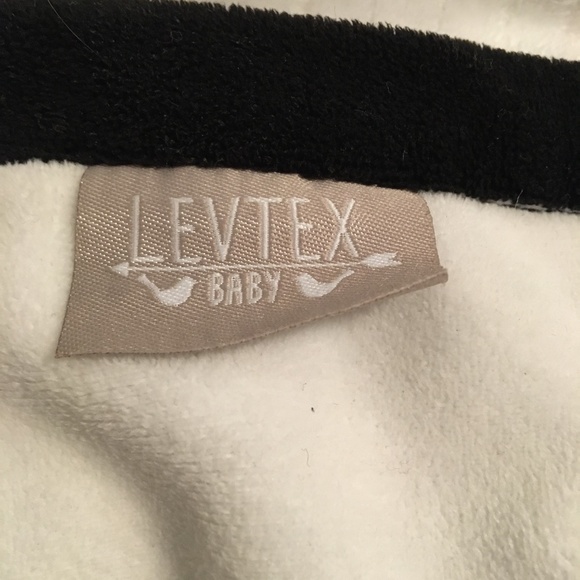 Levtex Zebra Black White Baby Security Blanket Plush Lovey - Picture 5 of 6